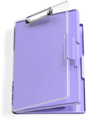 Clipboard with Storage, Purple 8.5 x 11 Clip Board, Dual Compartmen Folder Nursing Side Opening, Heavy Duty Organization Box, Smooth Writing for Teachers, Classroom, Size 13.3 x 9.4 x 1.5 in Clipboard with Storage, Purple 8.5 x 11 Clip Board, Dual Compartmen Folder Nursing Side Opening, Heavy Duty Organization Box, Smooth Writing for Teachers, Classroom, Size 13.3 x 9.4 x 1.5 in