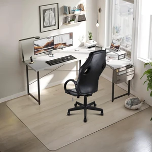 Large Office Chair Mat for Hard Floors 48" X 72", Clear PVC Chair Mat Durable Plastic Floor Protector Mat for Home and Office use, Scratch-Resistant, Smooth Rolling (48" X 72" Rectangle) Large Office Chair Mat for Hard Floors 48" X 72", Clear PVC Chair Mat Durable Plastic Floor Protector Mat for Home and Office use, Scratch-Resistant, Smooth Rolling (48" X 72" Rectangle)