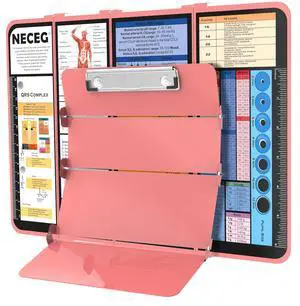 Nursing Clipboard Foldable, 4-Fold Aluminum Pocket Size, Rose Folding Clipboard with Medical Cheat Sheets, Metal Pen Clip & Privacy Protection for Nurses, Nursing Students & Doctors Nursing Clipboard Foldable, 4-Fold Aluminum Pocket Size, Rose Folding Clipboard with Medical Cheat Sheets, Metal Pen Clip & Privacy Protection for Nurses, Nursing Students & Doctors