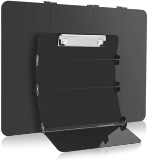 Nursing Clipboard Foldable, 4-Fold Aluminum Pocket Size,Dark Black Folding Clipboard without Medical Cheat Sheets, Metal Pen Clip & Privacy Protection for Nurses, Nursing Students & Doctors Nursing Clipboard Foldable, 4-Fold Aluminum Pocket Size,Dark Black Folding Clipboard without Medical Cheat Sheets, Metal Pen Clip & Privacy Protection for Nurses, Nursing Students & Doctors