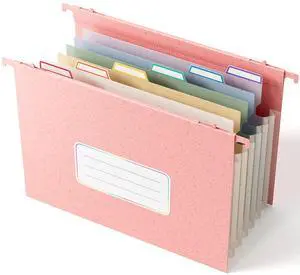 Wheat Straw Hanging File Folders,7 * 1.2" Accordion Pockets Large Capacity File Organizer, Letter Size for Filing Cabinet,100% BPA Free, Return to Nature, Strawberry Pink Wheat Straw Hanging File Folders,7 * 1.2" Accordion Pockets Large Capacity File Organizer, Letter Size for Filing Cabinet,100% BPA Free, Return to Nature, Strawberry Pink