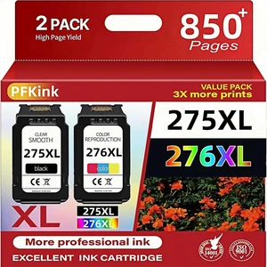 275XL 276XL Ink Cartridge Combo Pack Replacement for Canon 275xl and 276xl Ink cartridges for Pixma TR4720 TS3522 TS3520 TS3720 TS3722 TS3500 TR4722 TR4723 TR4700 High Yield (1Black/1Color) 275XL 276XL Ink Cartridge Combo Pack Replacement for Canon 275xl and 276xl Ink cartridges for Pixma TR4720 TS3522 TS3520 TS3720 TS3722 TS3500 TR4722 TR4723 TR4700 High Yield (1Black/1Color)