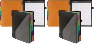 Left-Handed 10 Pocket Poly Project Organizer with 5 Dividers, File Folders Letter Size, Quick Access Front Pocket, Refillable Notepad, Erasable Write-On Tabs in Fashion Colors (Pack of 2) Left-Handed 10 Pocket Poly Project Organizer with 5 Dividers, File Folders Letter Size, Quick Access Front Pocket, Refillable Notepad, Erasable Write-On Tabs in Fashion Colors (Pack of 2)