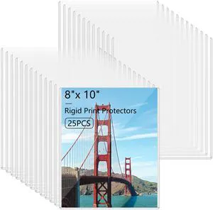 25PCS 8" x 10" Rigid Print Protectors Clear Hard Plastic Page Sheet Protectors Photo Holder Poster Plastic Sleeves for Prints, Autograph Pictures, Photographs, Birth Certificate Protector 25PCS 8" x 10" Rigid Print Protectors Clear Hard Plastic Page Sheet Protectors Photo Holder Poster Plastic Sleeves for Prints, Autograph Pictures, Photographs, Birth Certificate Protector