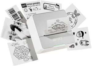 Mini Sticker Printer Machine with 1 Roll Sticker Paper, Thermal Printer Inkless Bluetooth Thermal Printer for iPhone & Android, Pocket Printer for Labels, Barcodes, DIY Journaling, Kids Gift Mini Sticker Printer Machine with 1 Roll Sticker Paper, Thermal Printer Inkless Bluetooth Thermal Printer for iPhone & Android, Pocket Printer for Labels, Barcodes, DIY Journaling, Kids Gift