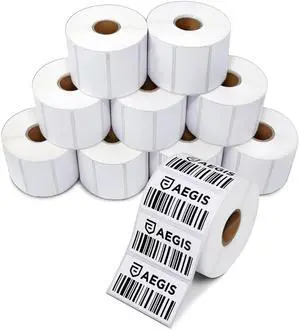 2.5" X 1.5" Direct Thermal Labels (10800 Count, 12 Rolls) UPC Barcode Shipping Labels, FNSKU SKU Stickers, Thermal Sticker Paper Roll - Compatible With Zebra and Rollo Printers 2.5" X 1.5" Direct Thermal Labels (10800 Count, 12 Rolls) UPC Barcode Shipping Labels, FNSKU SKU Stickers, Thermal Sticker Paper Roll - Compatible With Zebra and Rollo Printers