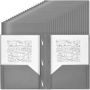 150 Pack Plastic Folders with Prongs Heavy Duty Plastic 2 Pocket Folder with 3 Prongs, Business Card Slot for Back to School Office Home 11.6 x 9.5 Inch (Grey) 150 Pack Plastic Folders with Prongs Heavy Duty Plastic 2 Pocket Folder with 3 Prongs, Business Card Slot for Back to School Office Home 11.6 x 9.5 Inch (Grey)