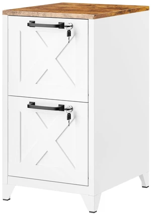 File Cabinet with Lock Vertical Filing Storage Cabinet Office Home Steel for Letter Size File Cabinet Locked,Assembly Required (White, 2 Drawers-Metal Leg/Wood Top) File Cabinet with Lock Vertical Filing Storage Cabinet Office Home Steel for Letter Size File Cabinet Locked,Assembly Required (White, 2 Drawers-Metal Leg/Wood Top)