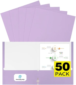 50 Pack Purple Folders with Pockets,Heavy Duty Paper Colored File Folders,2 Pocket Folders,Back to School Supplies 50 Pack Purple Folders with Pockets,Heavy Duty Paper Colored File Folders,2 Pocket Folders,Back to School Supplies