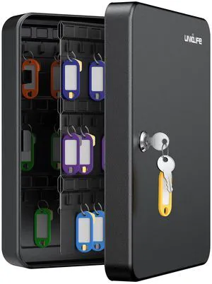 100 Position Key Cabinet with Key Lock Wall Mounted Black Security Storage Box Steel Key Organizer with Colorful Key Tag Labels Stickers and Hooks 100 Position Key Cabinet with Key Lock Wall Mounted Black Security Storage Box Steel Key Organizer with Colorful Key Tag Labels Stickers and Hooks