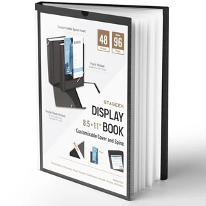 48-Pocket portfolio binder display 96 pages, 8.5x11 Binder with Plastic Sleeves, Portfolio Folder with Clear Sheet Protectors, Presentation Book for Artwork Document Organize 48-Pocket portfolio binder display 96 pages, 8.5x11 Binder with Plastic Sleeves, Portfolio Folder with Clear Sheet Protectors, Presentation Book for Artwork Document Organize