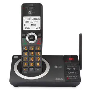 DECT 6.0 Cordless Expandable Home Phone with Large Display and Big Buttons, Answering Machine, Smart Call Blocker, Extended Range, Caller ID, Speakerphone, Intercom: CL82118 (Charcoal Black) DECT 6.0 Cordless Expandable Home Phone with Large Display and Big Buttons, Answering Machine, Smart Call Blocker, Extended Range, Caller ID, Speakerphone, Intercom: CL82118 (Charcoal Black)