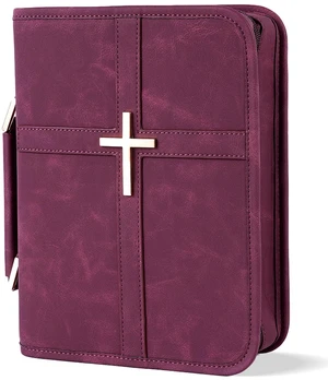 Vegan Leather Bible Cover Case, Bible Bag with Phone Pocket, Bible Case for Women, Christian Gift Box Packaging (Red) Vegan Leather Bible Cover Case, Bible Bag with Phone Pocket, Bible Case for Women, Christian Gift Box Packaging (Red)
