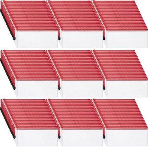 200 Pcs A6 Mesh Zipper Pouches Bulk 9.4"x4.5",Red Waterproof Pencil Bags for Office Supplies, Transparent Design for Stationery Storage, Organizers for Cosmetics Travel 200 Pcs A6 Mesh Zipper Pouches Bulk 9.4"x4.5",Red Waterproof Pencil Bags for Office Supplies, Transparent Design for Stationery Storage, Organizers for Cosmetics Travel