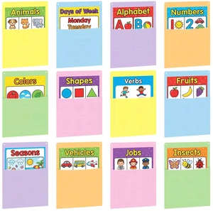 12 Pcs Pastel Plastic Wall Pockets 12.6" x 9.4" File Holder Bulletin Boards Pockets, Hanging Wall Mounted, Mail Organizer, Classroom Office Supplies Storage, Back to School 12 Pcs Pastel Plastic Wall Pockets 12.6" x 9.4" File Holder Bulletin Boards Pockets, Hanging Wall Mounted, Mail Organizer, Classroom Office Supplies Storage, Back to School