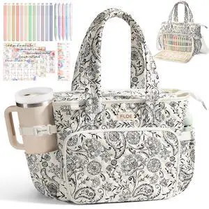Large Bible Tote Bag for Women Bible Cover Case, Quilted Church Tote Bags Bible Study Supplies Journaling Kit Puffer Bible Carry Case w/Strap Accessories Pen Tabs, Christmas Christian Gifts for Women Large Bible Tote Bag for Women Bible Cover Case, Quilted Church Tote Bags Bible Study Supplies Journaling Kit Puffer Bible Carry Case w/Strap Accessories Pen Tabs, Christmas Christian Gifts for Women