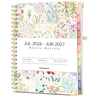 Planner 2026-2027, July 2026 - June 2027,8.5x11" Calendar Planner Weekly and Monthly, Hardcover Planning book with Monthly Tabs, Cute Journal Organizer Notebook for Office School, A4 Size Planner 2026-2027, July 2026 - June 2027,8.5x11" Calendar Planner Weekly and Monthly, Hardcover Planning book with Monthly Tabs, Cute Journal Organizer Notebook for Office School, A4 Size