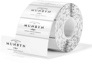 2.25x1.25 Transparent Thermal Labels, 500 Sheets/1 Roll Strong Adhesive & Waterproof & Tear-Resistant for Small Business, Bakery, Barcode, Inventory 2.25x1.25 Transparent Thermal Labels, 500 Sheets/1 Roll Strong Adhesive & Waterproof & Tear-Resistant for Small Business, Bakery, Barcode, Inventory