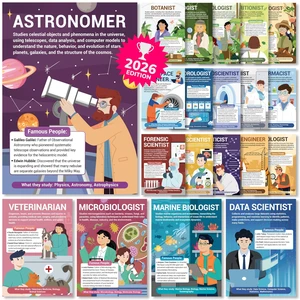 Science Career Posters, 20 Pack 10x14 STEM Classroom Decor Middle Educational Bulletin Board Must Haves, Reusable Teacher Supplies 2026 Back to School Decorations - Data Scientist Science Career Posters, 20 Pack 10x14 STEM Classroom Decor Middle Educational Bulletin Board Must Haves, Reusable Teacher Supplies 2026 Back to School Decorations - Data Scientist