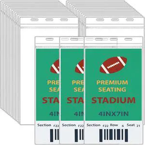 400 Pcs 4 x 7 Inch Plastic Badge Holder Bulk Clear Vinyl ID Protector Sleeves Card Ticket Credential Badge Sleeves Vertical Waterproof Name Tag Holder for Sporting Events 400 Pcs 4 x 7 Inch Plastic Badge Holder Bulk Clear Vinyl ID Protector Sleeves Card Ticket Credential Badge Sleeves Vertical Waterproof Name Tag Holder for Sporting Events