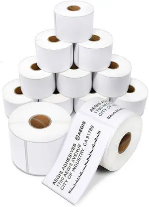 2.25" X 4" Direct Thermal Labels (4200 Count, 12 Rolls) Shipping and Return Address Postage Labels for Small Packages - Compatible With Zebra and Rollo Printers 2.25" X 4" Direct Thermal Labels (4200 Count, 12 Rolls) Shipping and Return Address Postage Labels for Small Packages - Compatible With Zebra and Rollo Printers