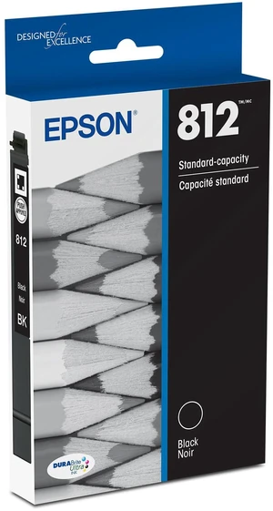 812 DURABrite Ultra Ink Standard Capacity Black Cartridge (T812120-S) Works with WorkForce Pro WF-7310,7820, 7840, EC-C7000 812 DURABrite Ultra Ink Standard Capacity Black Cartridge (T812120-S) Works with WorkForce Pro WF-7310,7820, 7840, EC-C7000