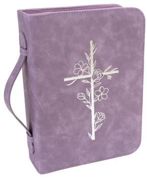 Bible Cover Case for Women PU Leather Large Bible Case with Minimalist Debossed Design Christian Bible Accessories for Girls & Women (Purple) Bible Cover Case for Women PU Leather Large Bible Case with Minimalist Debossed Design Christian Bible Accessories for Girls & Women (Purple)