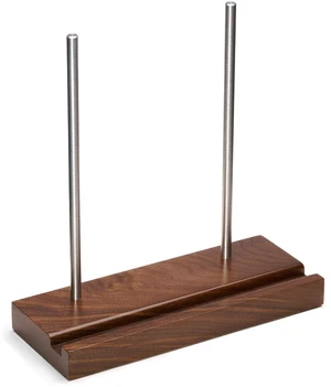 Now Playing Vinyl Record Stand, Solid Walnut Display Holder Displays any album incl. double and triple gatefolds, solid walnut and steel, EVA non-slip base Now Playing Vinyl Record Stand, Solid Walnut Display Holder Displays any album incl. double and triple gatefolds, solid walnut and steel, EVA non-slip base