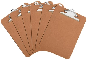 6 Pack Hardboard Office Clipboards - A4 Letter Size, ECO Friendly 6 Pack Hardboard Office Clipboards - A4 Letter Size, ECO Friendly