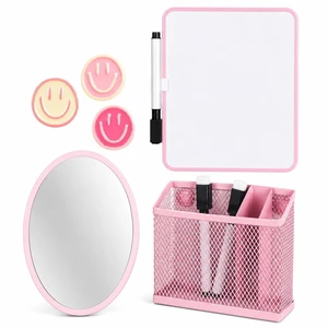 8 PCS Pink Locker Accessories for Girls Cute Locker Decorations Kit with Magnetic Mirror Whiteboard Pen Holder Magnets Locker Organizer Set for School Back to School Essentials 8 PCS Pink Locker Accessories for Girls Cute Locker Decorations Kit with Magnetic Mirror Whiteboard Pen Holder Magnets Locker Organizer Set for School Back to School Essentials