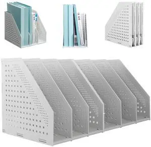 2Pcs Collapsible Plastic Magazine File Holder Vertical Binder Storage Organizer for Desk Sturdy Upright Desktop Magazine Organizer Folder Rack for Office School Home (3 Compartments, Gray) 2Pcs Collapsible Plastic Magazine File Holder Vertical Binder Storage Organizer for Desk Sturdy Upright Desktop Magazine Organizer Folder Rack for Office School Home (3 Compartments, Gray)