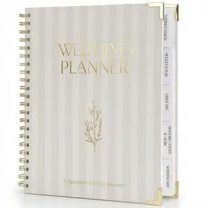 Beautiful Wedding Planner Book and Organizer - Engagement Gift for Couples Perfect for Detailed Planning of Your Big Day - Unique Gift for Newly Engaged Couples, Future Brides and Grooms Beautiful Wedding Planner Book and Organizer - Engagement Gift for Couples Perfect for Detailed Planning of Your Big Day - Unique Gift for Newly Engaged Couples, Future Brides and Grooms