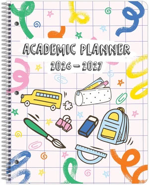 Planner for Elementary Students 2026-27, Create, 8.5 x 11 Pink Elementary Planner, Monthly & Weekly Planning, Large, Spiral Bound, Dated Now - June 2027 Planner for Elementary Students 2026-27, Create, 8.5 x 11 Pink Elementary Planner, Monthly & Weekly Planning, Large, Spiral Bound, Dated Now - June 2027