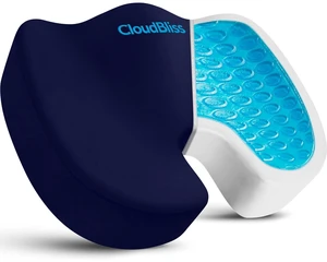 Gel Memory Foam Seat Cushion for Long Sitting, X-Large, Blue Gel Chair Pad for Tailbone, Coccyx, Sciatica, Soft Suede Cover, Non-Slip, Washable Mesh, for office, home, car Gel Memory Foam Seat Cushion for Long Sitting, X-Large, Blue Gel Chair Pad for Tailbone, Coccyx, Sciatica, Soft Suede Cover, Non-Slip, Washable Mesh, for office, home, car