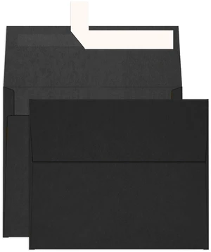100 Pack Black A2 Envelopes Self Seal, 4.375 x 5.75, 120 GSM Printable Black Invitation Envelopes for 4.25 x 5.5 Cards, Graduation, Weddings, Photos, Baby Shower, and Various Holidays 100 Pack Black A2 Envelopes Self Seal, 4.375 x 5.75, 120 GSM Printable Black Invitation Envelopes for 4.25 x 5.5 Cards, Graduation, Weddings, Photos, Baby Shower, and Various Holidays