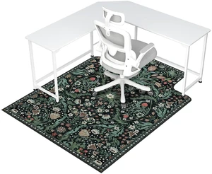 Office Chair Mat for Hardwood Floor & Tile Floor,48"X 60"-Convex Green Heavy Duty Desk Chair Mat for Hard Floors, Under Desk Rug for Rolling Computer Chair,Anti Slip,Low Pile Carpet Protector Office Chair Mat for Hardwood Floor & Tile Floor,48"X 60"-Convex Green Heavy Duty Desk Chair Mat for Hard Floors, Under Desk Rug for Rolling Computer Chair,Anti Slip,Low Pile Carpet Protector