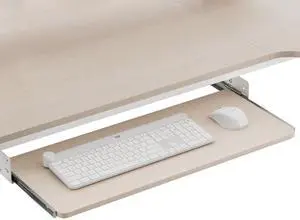Adjustable Keyboard Tray Under Desk, 28x11 Inch Large Slide Out Keyboard & Mouse Platform Tray, Wooden Pull Out Computer Keyboard Drawer for Typing Home Office Desk, Maple Adjustable Keyboard Tray Under Desk, 28x11 Inch Large Slide Out Keyboard & Mouse Platform Tray, Wooden Pull Out Computer Keyboard Drawer for Typing Home Office Desk, Maple