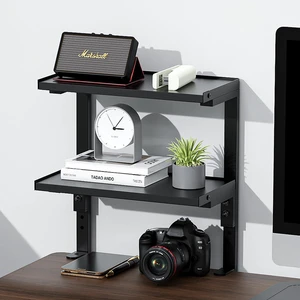 2-Tier Desk Shelf Desk Organization Expandable Clamp on Desk Shelf Desktop Accessories for Offices and Game Rooms (Black) 2-Tier Desk Shelf Desk Organization Expandable Clamp on Desk Shelf Desktop Accessories for Offices and Game Rooms (Black)