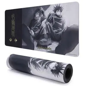 Jujutsu Kaisen Large Gaming Mouse Pad 31"x15" XL Computer Desk Mat, Anime Jujutsu Kaisen anime gaming mouse pad, Oversized 31x15in, smooth fabric top, stitched edges, non-slip rubber base Jujutsu Kaisen Large Gaming Mouse Pad 31"x15" XL Computer Desk Mat, Anime Jujutsu Kaisen anime gaming mouse pad, Oversized 31x15in, smooth fabric top, stitched edges, non-slip rubber base
