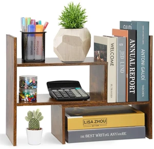 Expandable Wood Desktop Bookshelf Desktop Organizer Office Storage Rack Wood Display Shelf, Counter Storage Rack Top Bookcase - Freestyle Display Natural Stand Office Supplies Desk Organizer Expandable Wood Desktop Bookshelf Desktop Organizer Office Storage Rack Wood Display Shelf, Counter Storage Rack Top Bookcase - Freestyle Display Natural Stand Office Supplies Desk Organizer