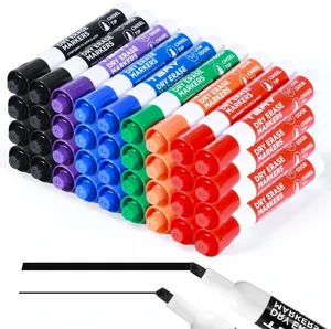 Dry-Erase Markers - 36 Counts, Chisel Tip Whiteboard Markers for Office/School Supplies, Low Odor, 6 Assorted Colors Dry-Erase Markers - 36 Counts, Chisel Tip Whiteboard Markers for Office/School Supplies, Low Odor, 6 Assorted Colors