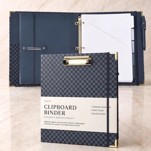 Aesthetic Clipboard Binder with Dividers - 3 Ring Organizer for Work Sturdy Document Organizer, Clipboard Folder and Planner Folio for Streamlined School Projects, Notes and Office Productivity Aesthetic Clipboard Binder with Dividers - 3 Ring Organizer for Work Sturdy Document Organizer, Clipboard Folder and Planner Folio for Streamlined School Projects, Notes and Office Productivity