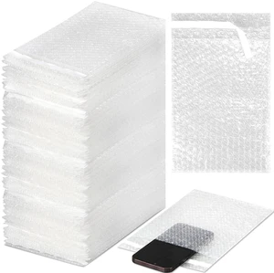 Bubble Bags Double Bubble Pouches, 6 x 8.5 Inch, 200 Pcs Clear Protective Pouches, Thickening Shockproof Design, Self Seal Cushion Wrap for Packing Storage Moving Fragile Bubble Bags Double Bubble Pouches, 6 x 8.5 Inch, 200 Pcs Clear Protective Pouches, Thickening Shockproof Design, Self Seal Cushion Wrap for Packing Storage Moving Fragile