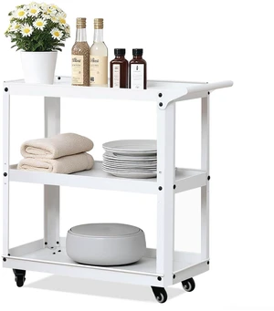 3 Tier Metal Utility Rolling Cart with Wheels, White Heavy Duty Storage Organizer, 330Lbs Capacity, Multi-Purpose, For Kitchen, Bathroom, Office, Bedroom 3 Tier Metal Utility Rolling Cart with Wheels, White Heavy Duty Storage Organizer, 330Lbs Capacity, Multi-Purpose, For Kitchen, Bathroom, Office, Bedroom