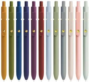 Gel Pens, 12 Pcs 0.5mm Fine Point Smooth Writing Pens Cute Pens, High-End Series Black Ink Pens for Journaling Note Taking, School Office Supplies for Women Men (12 Pcs Gold Mixed colors) Gel Pens, 12 Pcs 0.5mm Fine Point Smooth Writing Pens Cute Pens, High-End Series Black Ink Pens for Journaling Note Taking, School Office Supplies for Women Men (12 Pcs Gold Mixed colors)