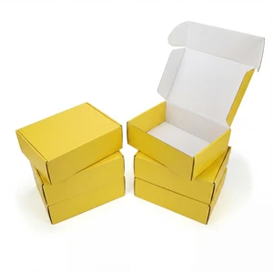 12x9x4 in Cardboard Shipping Boxes Set of 6, Gift Box Lemon Yellow Bright Color, Glossy Cardboard, Easy Fold, Shape Well, Self locking, Gift Wrap, Theme Packaging, Small Business Branding 12x9x4 in Cardboard Shipping Boxes Set of 6, Gift Box Lemon Yellow Bright Color, Glossy Cardboard, Easy Fold, Shape Well, Self locking, Gift Wrap, Theme Packaging, Small Business Branding