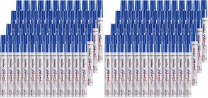 48 Blue Paint Pens Permanent Markers, Oil Based Paint Markers (Pack of 2) 48 Blue Paint Pens Permanent Markers, Oil Based Paint Markers (Pack of 2)