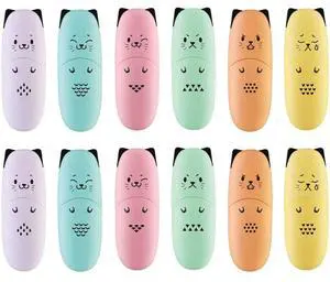 2 Packs Cute Animal Design Mini Highlighter Pen Assorted Colors Chisel Tip Gift Pastel Color Highlighter Marker 2 Packs Cute Animal Design Mini Highlighter Pen Assorted Colors Chisel Tip Gift Pastel Color Highlighter Marker