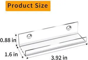 18 Pack Clear Vinyl Record Shelf Wall Mount Acrylic Album Display Holder Storage Hanger CD Floating Shelf for Home Office, 4 Inch 18 Pack Clear Vinyl Record Shelf Wall Mount Acrylic Album Display Holder Storage Hanger CD Floating Shelf for Home Office, 4 Inch