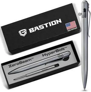 Bolt Action Pen, Titanium Silver Slim, HyperBolt & ZeroSeam EDC Pen, Refillable Titanium Writing Pen, Premium Graduation Gift, Flagship Executive Pocket Pen Bolt Action Pen, Titanium Silver Slim, HyperBolt & ZeroSeam EDC Pen, Refillable Titanium Writing Pen, Premium Graduation Gift, Flagship Executive Pocket Pen